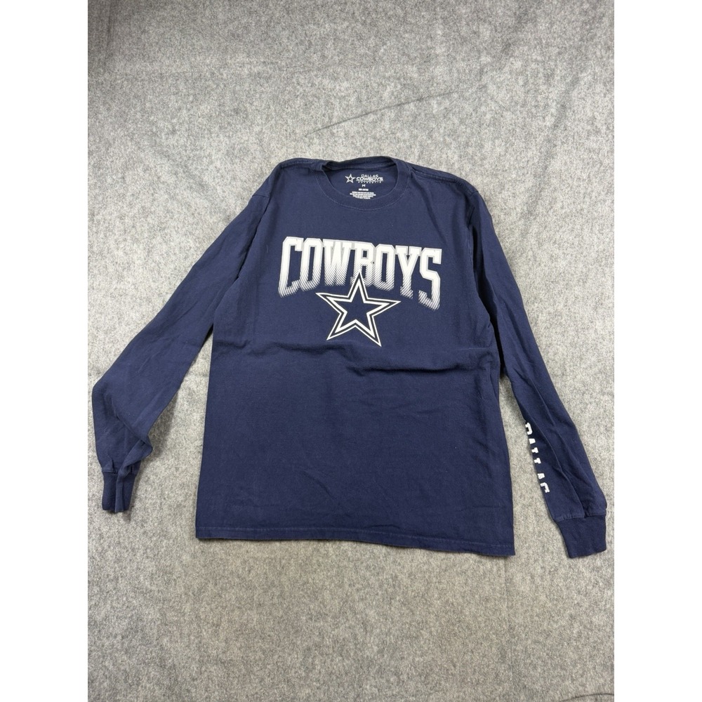 NFL Dallas Cowboys Football Men's Medium Long Sleeve Shirt Blue